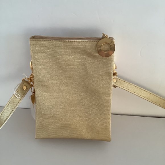 Nima Gold with Jaguar head crossbody purse New - Picture 2 of 5